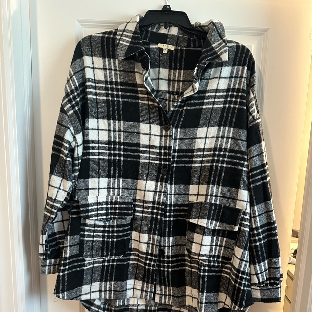 this is an oversized soft flannel shirt